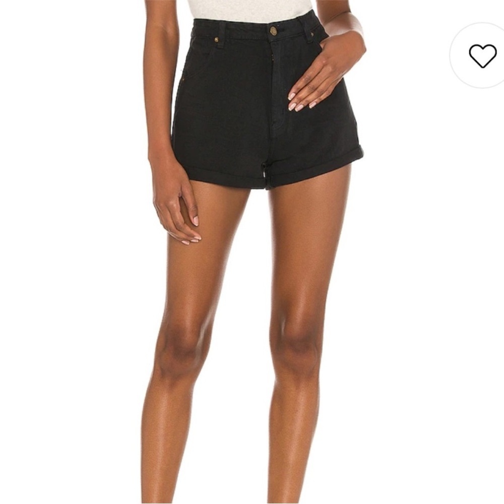 ROLLA'S Dusters Short High Waisted Black Shorts Sz 27